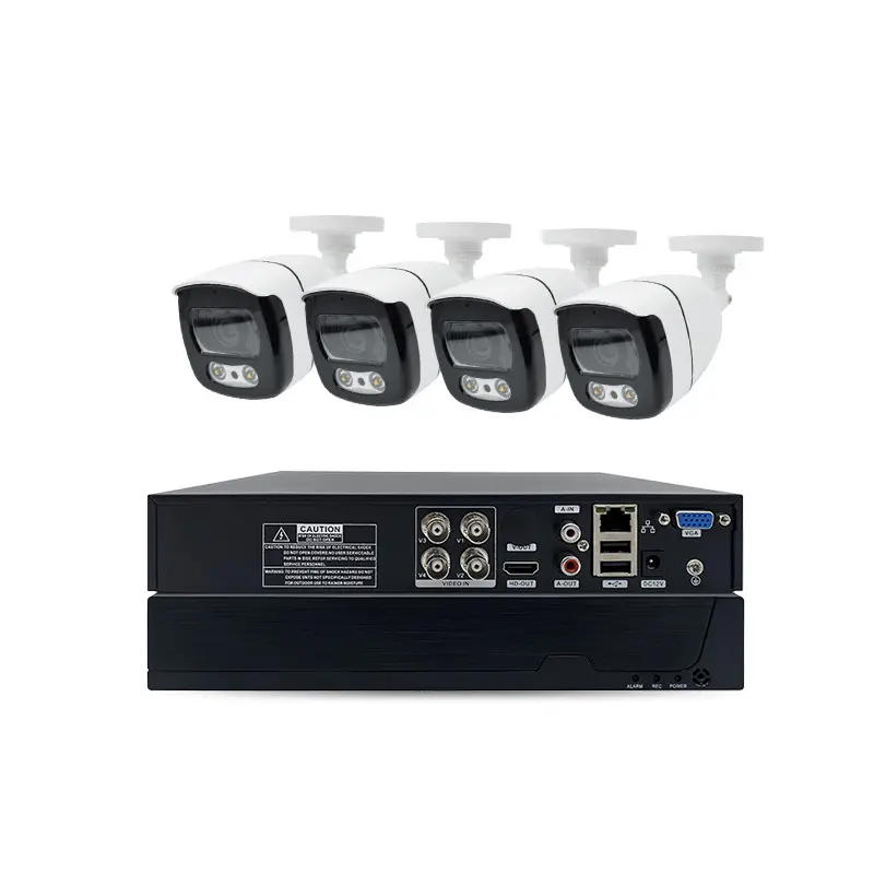 Home Security With Camera - Kit Sistema di Videosorveglianza CCTV Analogico