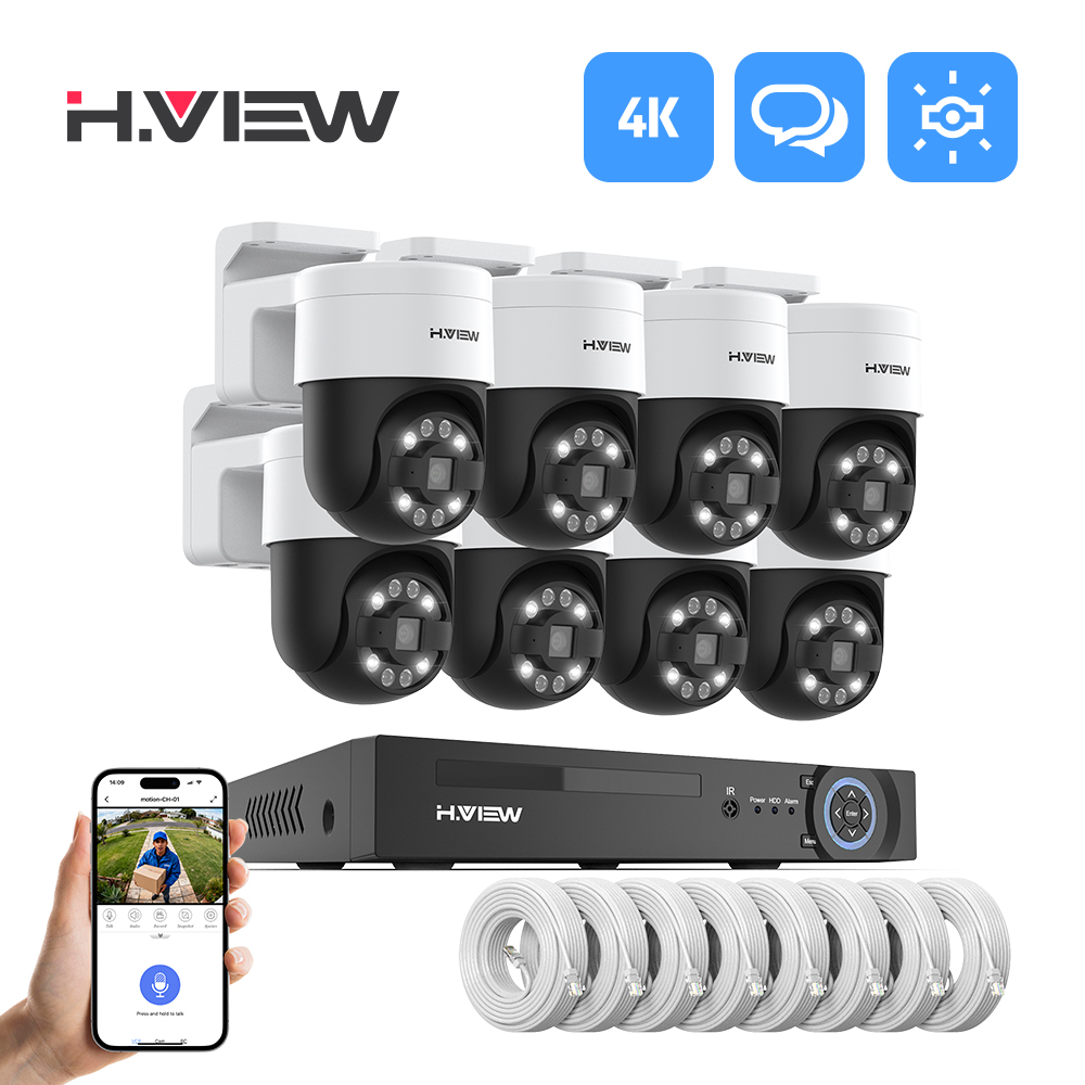 Home Security And Cctv - H.view 8Ch 4K 5MP 8MP Sistema