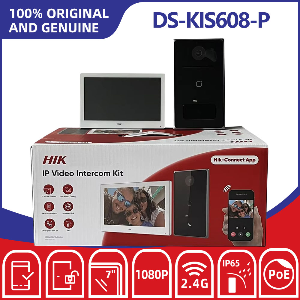 Home Security System Hikvision - Kit Videocitofono IP Hikvision DS-KIS608-P con