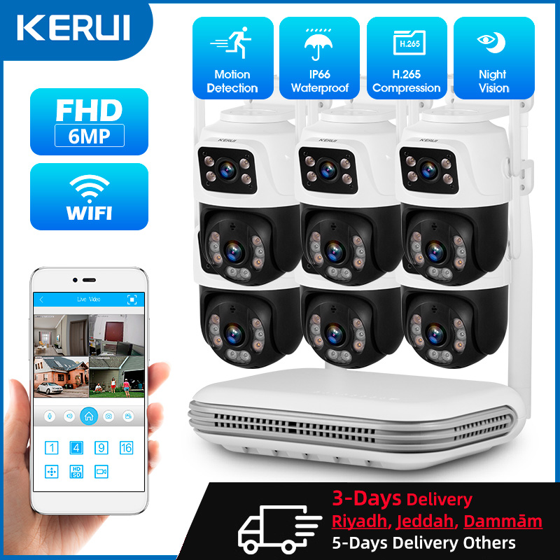 Home Security And Cctv - KERUI Impermeabile 6MP HD Wireless Dual