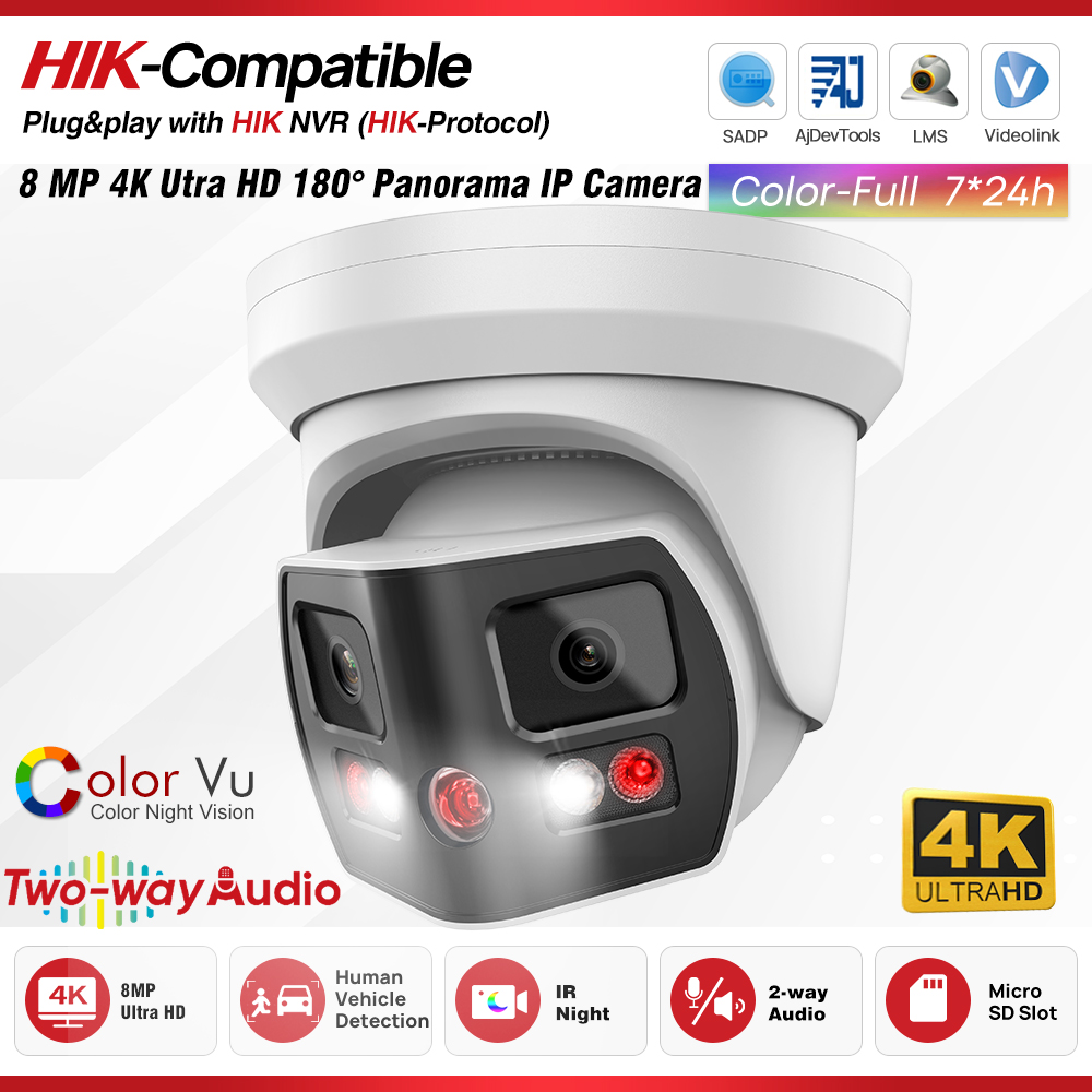 Home Security System Hikvision - Obiettivo 8MP 2 compatibile con Hikvision
