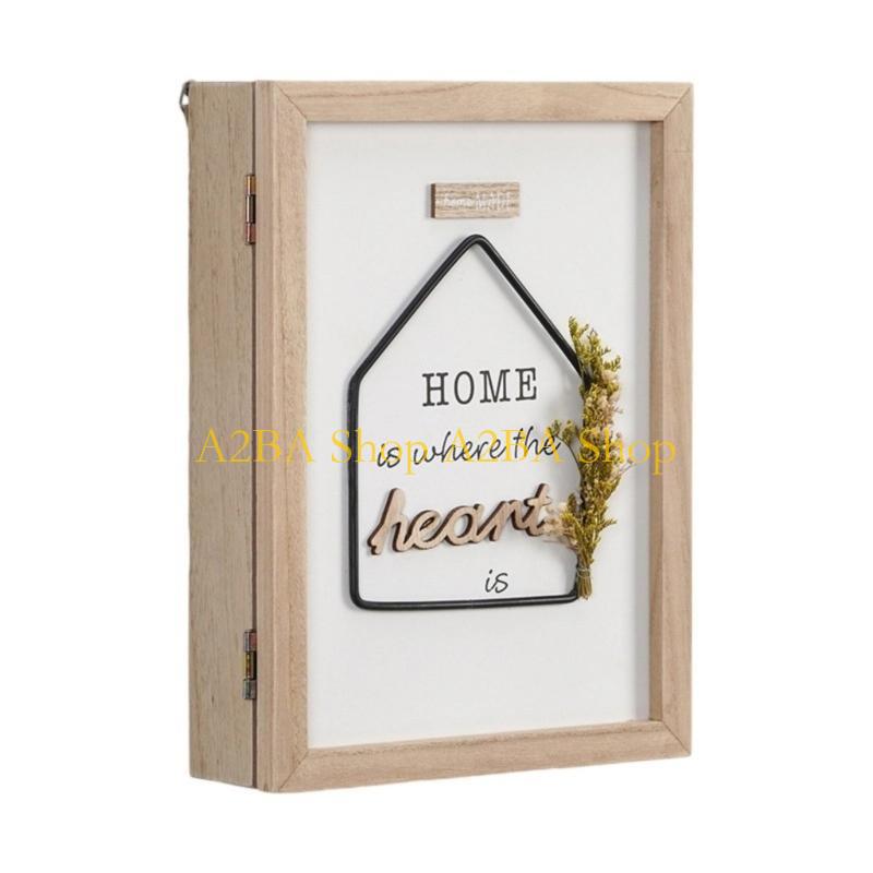 Home Security Officer - A2BA moderna scatola portachiavi in ​​legno