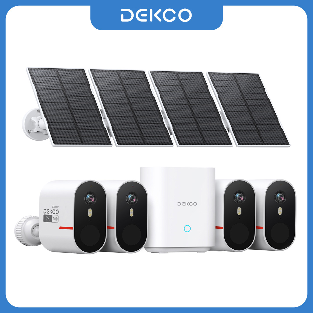 Home Security And Cctv - Sistema di telecamere solari WiFi Dekco