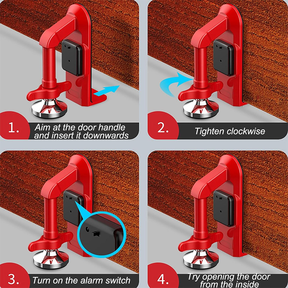 Serratura per porta con allarm - Door Wedge Alarm recensione e prezzo